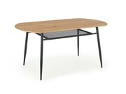 Стол обеденный HALMAR JACKSON дуб золотой/чер..