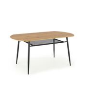 Стол обеденный HALMAR JACKSON дуб золотой/черный, 160/90/77