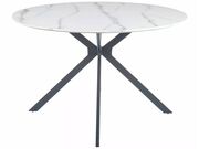 Стол обеденный SIGNAL ASTER белый мрамор/черн..