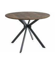 Стол обеденный SIGNAL ASTER орех винтажный/черный мат 100