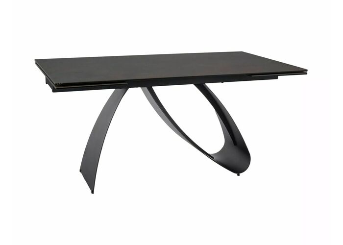 Стол обеденный SIGNAL DIUNA Ceramic Ossido Bruno коричневый/черный мат, 160-240/90