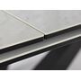 Стол обеденный SIGNAL SORENTO Ceramic Nature Cloud белый/черный мат, 160-220/90