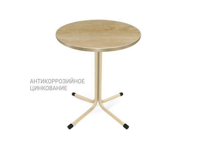 Стол Sheffilton SHT-TU7-1/60 ЛДСП ваниль(цинк)/черный/дуб песочный