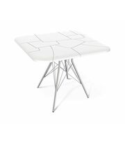 Стол Sheffilton SHT-TU2-1/TT30 83/83 артикул SHT-T123 белый/хром лак