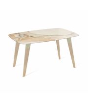 Стол Sheffilton SHT-TU16/TT32 118/77 стекло/МДФ дымчатый топаз/прозрачный лак