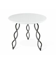 Стол Sheffilton SHT-TU17/80 МДФ артикул SHT-T59 черный муар/белый