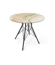 Стол Sheffilton SHT-TU2-1/TT32 80 СТЕКЛО/МДФ черный/дымчатый топаз