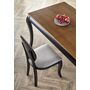 Стол обеденный HALMAR WINDSOR дуб темный/черный, 160-240/90/76