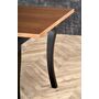 Стол обеденный HALMAR WINDSOR дуб темный/черный, 160-240/90/76