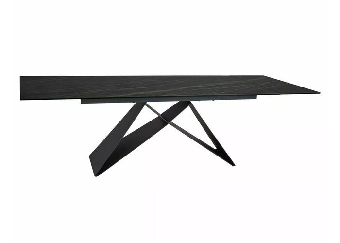 Стол обеденный SIGNAL WESTIN Ceramic Noir Desire черный/черный мат, 160-240/90