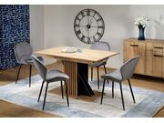 Стол обеденный HALMAR FABIANO дуб вотан/черны..