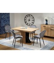 Стол обеденный HALMAR FABIANO дуб вотан/черный 135-175/85/76