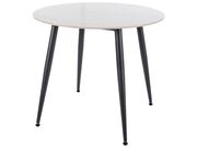 Стол обеденный SIGNAL RION белый лак/черный 9..