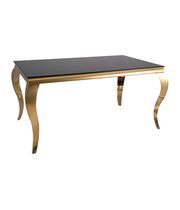 Стол обеденный SIGNAL PRINCE черный/золотой 150/90