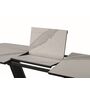 Стол обеденный SIGNAL ARMANI Ceramic белый мат/черный мат, 160-220/90/75