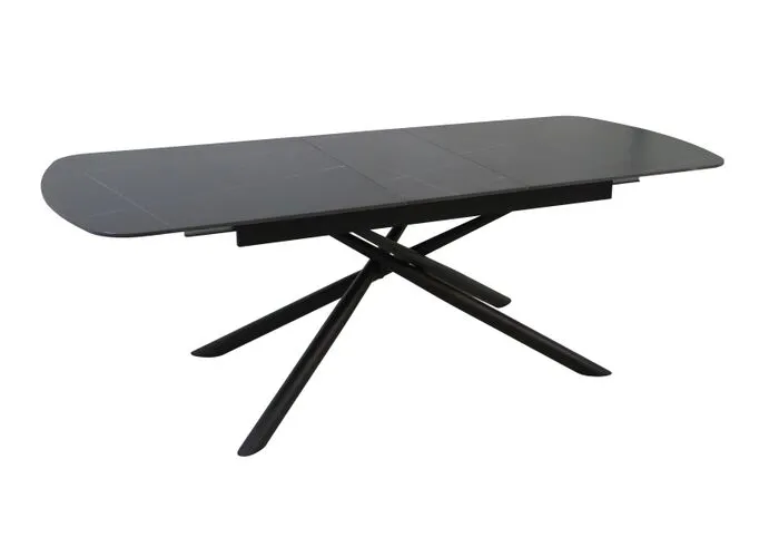 Стол обеденный SIGNAL VECTOR Ceramic черный/черный 180-220/90