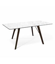 Стол Sheffilton SHT-TU9-2/ТT27-1 120/76 пластик HPL венге/белая аврора