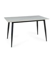 Стол обеденный SIGNAL RION белый/черный, 160/90