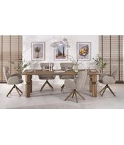 Стол обеденный HALMAR MELTON орех светлый/орех светлый, 200-300/101/76