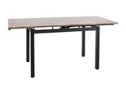 Стол обеденный SIGNAL GD017 орех винтажный/че..