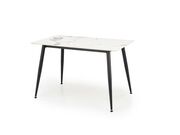 Стол обеденный HALMAR EMILIO белый мрамор/чер..