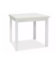 Стол обеденный SIGNAL ADAM белый мат/белый мат 80/80