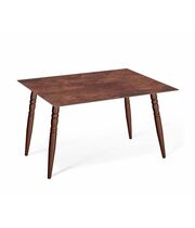 Стол Sheffilton SHT-TU15/TT21-6 100/75 керамика  медный металлик/коричневая сепия