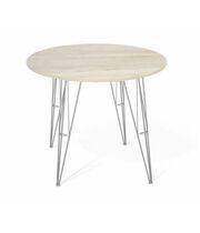 Стол Sheffilton SHT-TU10/80 ЛДСП артикул SHT-T22 хром лак/дуб беленый