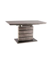 Стол обеденный SIGNAL LEONARDO бетон/бетон, 140-180/80/76