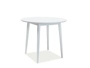 Стол обеденный SIGNAL LARSON белый/белый, 90/..