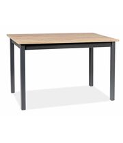 Стол обеденный SIGNAL HORACY раскладной дуб артизан/черный 125-170/75/75