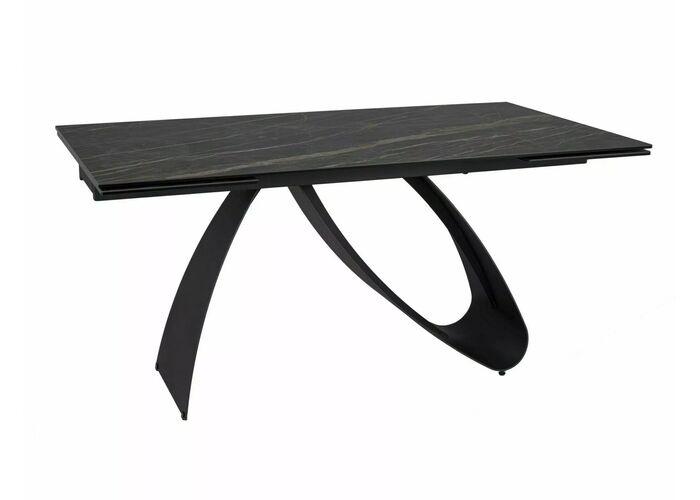 Стол обеденный SIGNAL DIUNA Ceramic Noir Desire черный/черный мат, 160-240/90