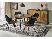 Стол обеденный HALMAR BARRY орех/черный, 105/..