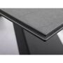 Стол обеденный SIGNAL WESTIN Ceramic Pietra Di Savoia серый/черный мат, 160-240