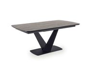 Стол обеденный HALMAR VINSTON темно-серый/чер..