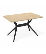 Стол Sheffilton SHT-TU30-2/TT46 120/80 черный/белый дуб