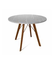 Стол Sheffilton SHT-TU9/TT 90 МДФ артикул SHT-T147 темный орех/серый мрамор