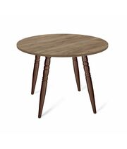 Стол Sheffilton SHT-TU15/TT 90 ЛДСП артикул SHT-T205 медный металлик/дуб галифакс табак