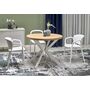 Стол обеденный HALMAR PERONI дуб золотой/белый, 100-250/100/75