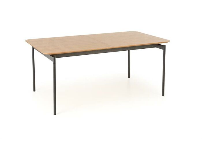 Стол обеденный HALMAR SMART дуб натуральный/черный, 170-250/100/76