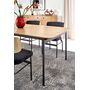 Стол обеденный HALMAR SMART дуб натуральный/черный, 170-250/100/76