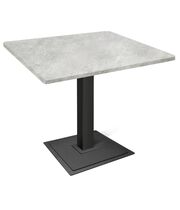 Стол Sheffilton SHT-TU5-BS1/80/80 МДФ черный/бетон светлый