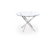 Стол обеденный HALMAR RAYMOND прозрачный/хром..