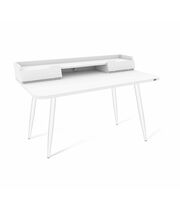 Стол Sheffilton SHT-TU14/TT31 120/65 ЛДСП артикул SHT-T234 белый муар/белый шагрень