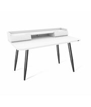 Стол рабочий Sheffilton SHT-TU14/TT31 120/65 ЛДСП черный муар/белый шагрень