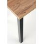 Стол обеденный HALMAR COBALT дуб вотан/черный, 120/68/77