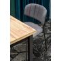 Стол обеденный HALMAR COBALT дуб вотан/черный, 120/68/77