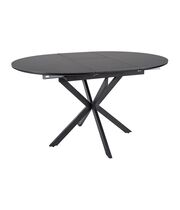 Стол обеденный SIGNAL GASTON Ceramic черный/черный 100-135/100