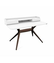 Стол Sheffilton SHT-TU30-2/TT31 120/65 ЛДСП артикул SHT-СП24 коричневый/белый шагрень