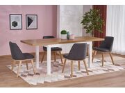 Стол обеденный HALMAR TIAGO 2 дуб крафт/белый..